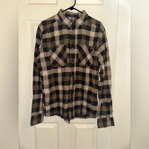 Stio - Men’s Miter Lightweight Flannel, Color Brown Plaid